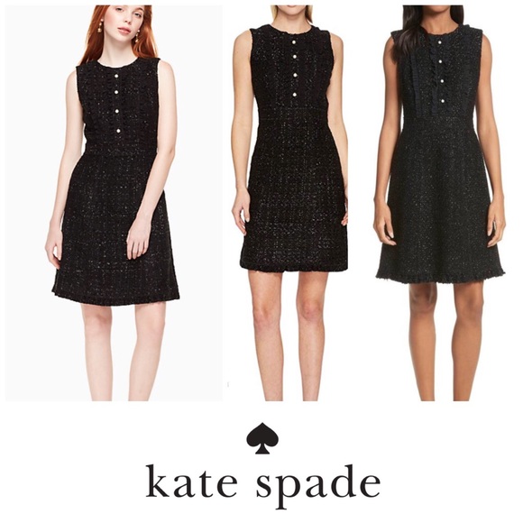 kate spade sparkle tweed dress